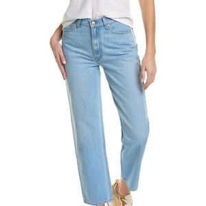 MOTHER "Double Stack"  straight-leg jeans in light wash denim size 26 new w tags